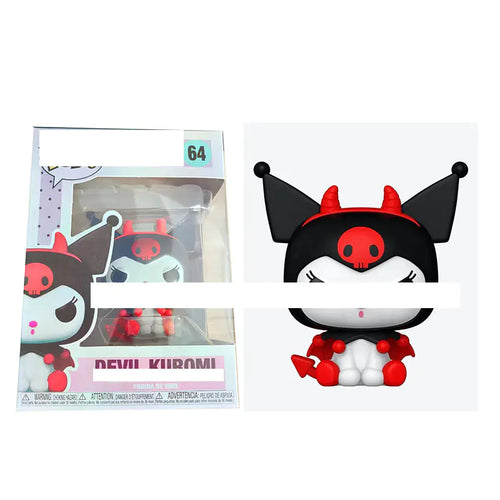 Funko Pop Kuromi, Bakugou, and Melody Figures